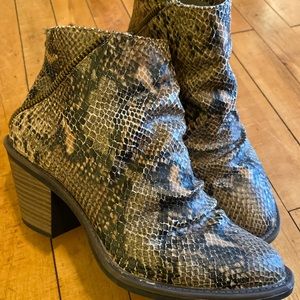 Blowfish snakeskin boots